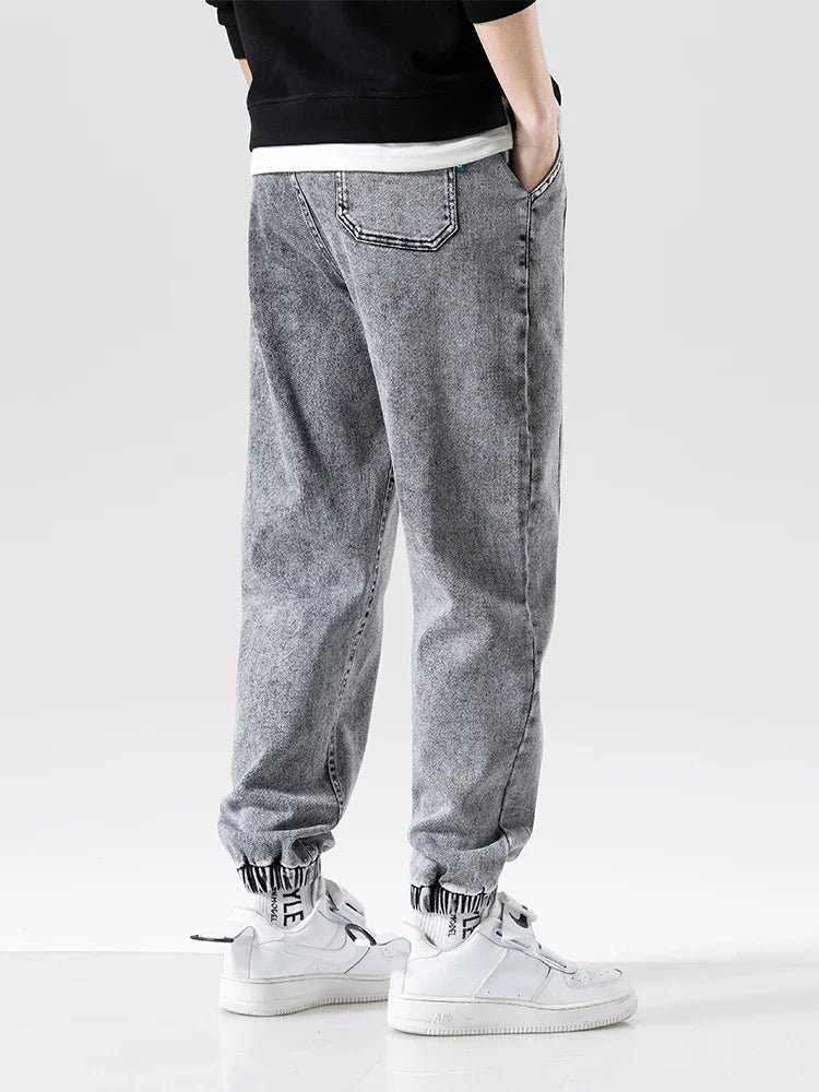Spring Summer Black Blue Baggy Jeans