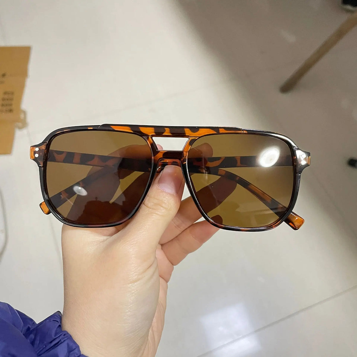 Vintage Men Women Big Sunglasses