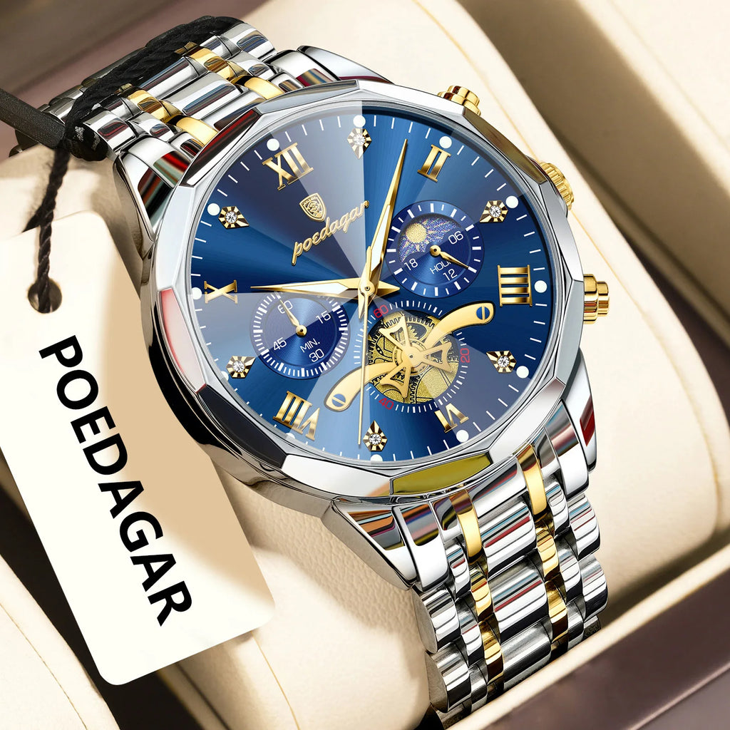 POEDAGAR Original Luxury Men's Watch