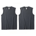 2pcs Solid Color Cotton Vest