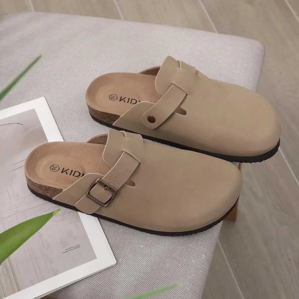 Comwarm Fashion Women's Suede Mules Slippers