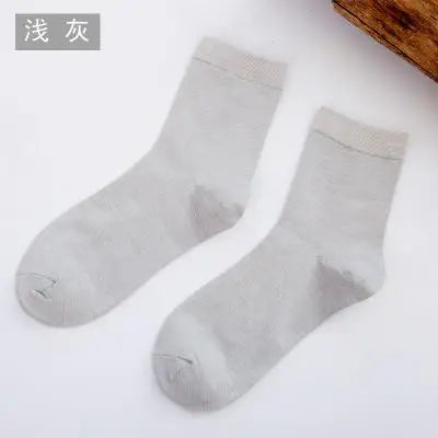 Women's Solid Color Bamboo Fiber Socks