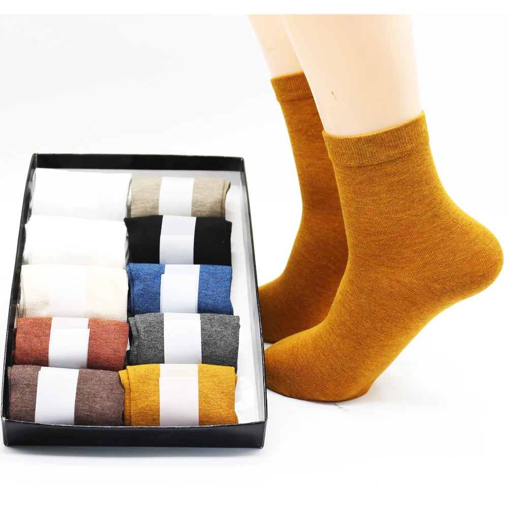 Women's Solid Color Bamboo Fiber Socks