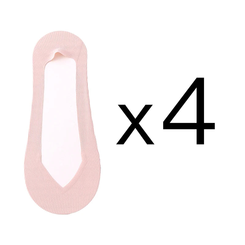 4 Pairs Women Summer Thin Sock