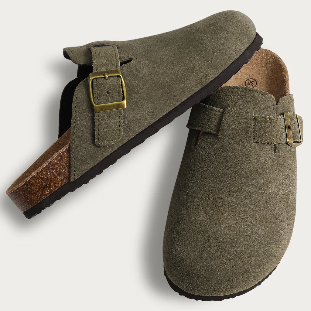 Comwarm Fashion Women's Suede Mules Slippers