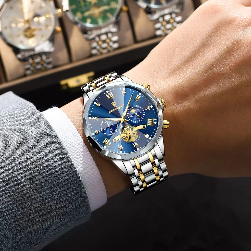 POEDAGAR Original Luxury Men's Watch