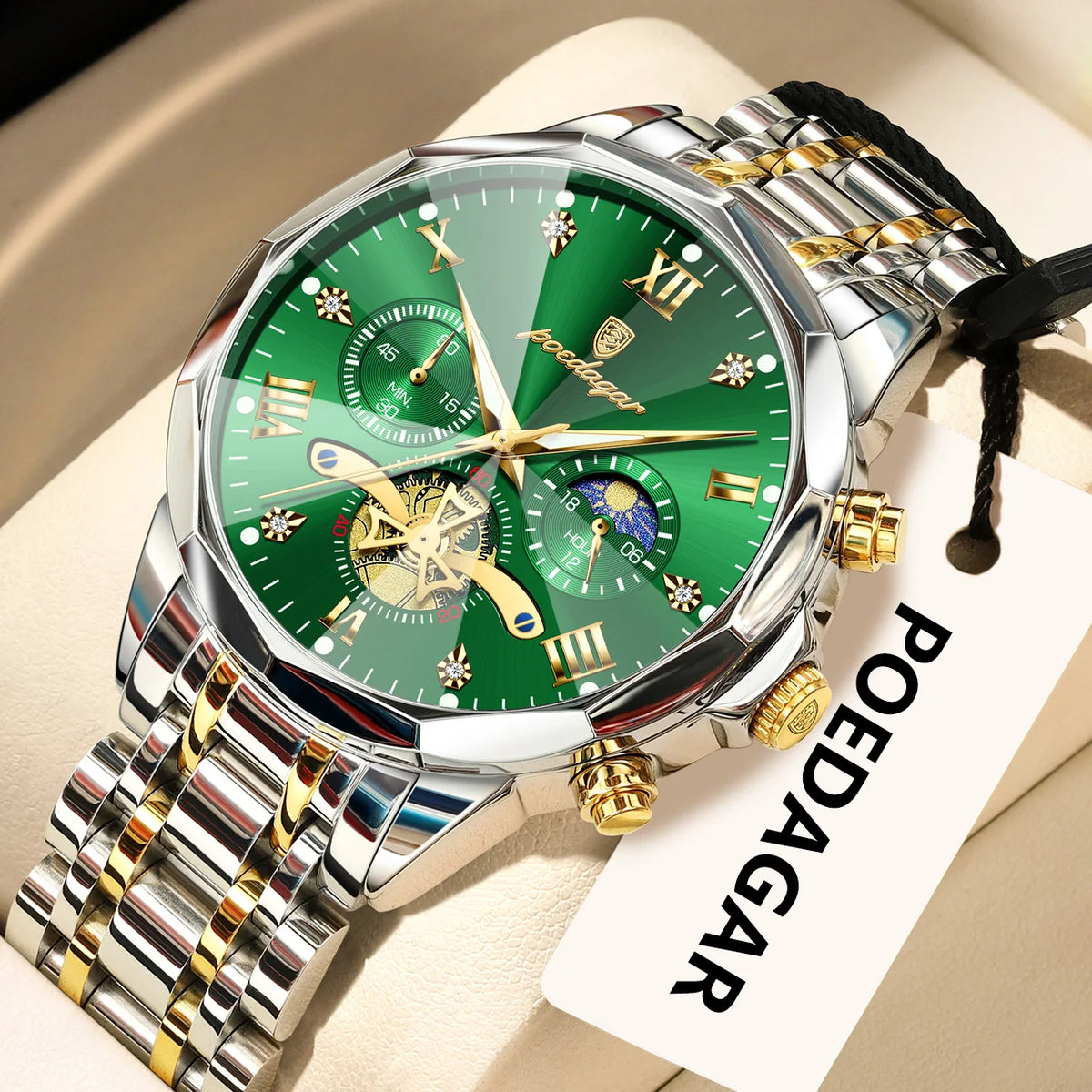 POEDAGAR Original Luxury Men's Watch