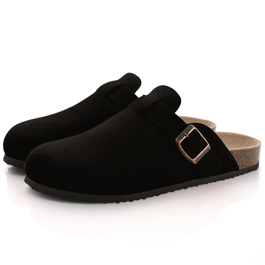 Comwarm Fashion Women's Suede Mules Slippers