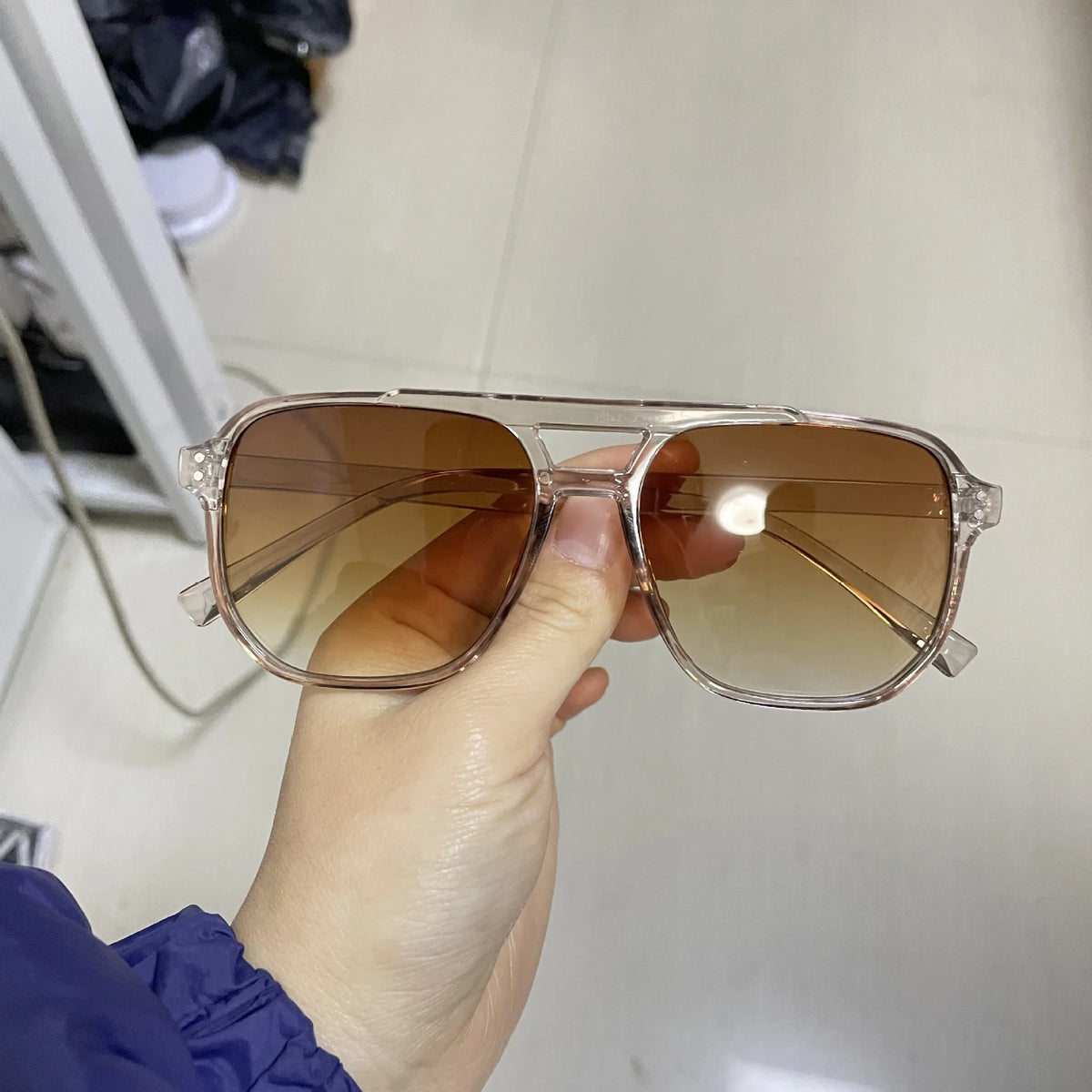 Vintage Men Women Big Sunglasses