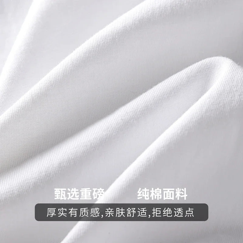 2pcs Solid Color Cotton Vest