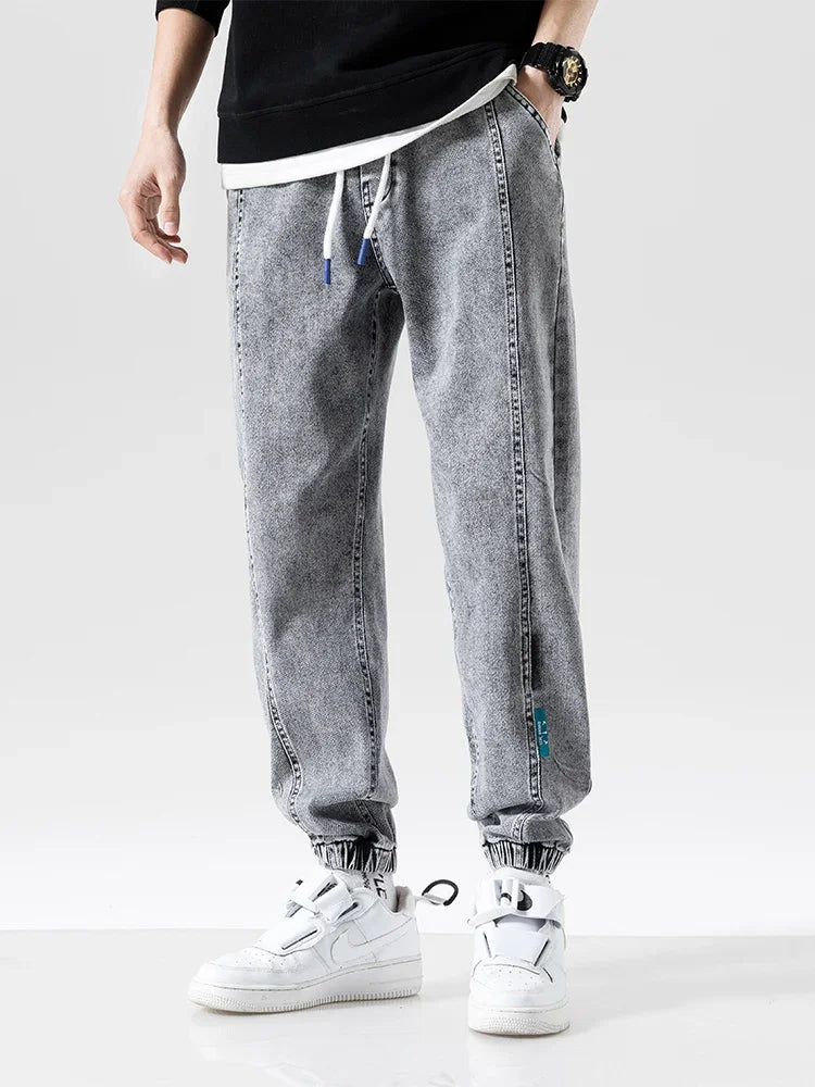 Spring Summer Black Blue Baggy Jeans