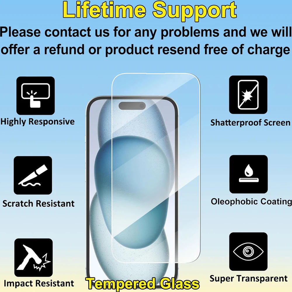 Clear Glass Film For iPhone