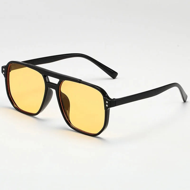 Vintage Men Women Big Sunglasses