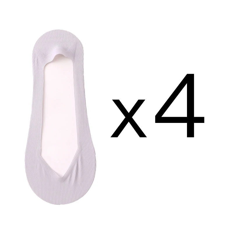 4 Pairs Women Summer Thin Sock