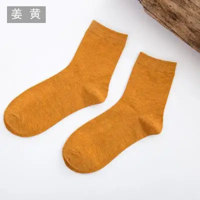 Women's Solid Color Bamboo Fiber Socks