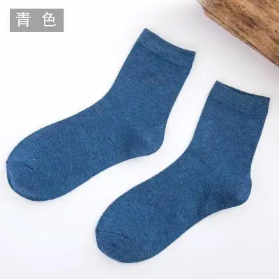 Women's Solid Color Bamboo Fiber Socks