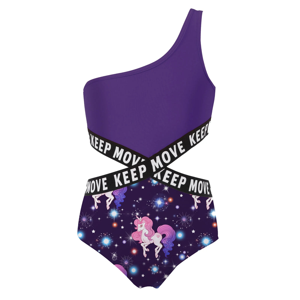 Kids Girls Hollow Out One-piece Swimwear