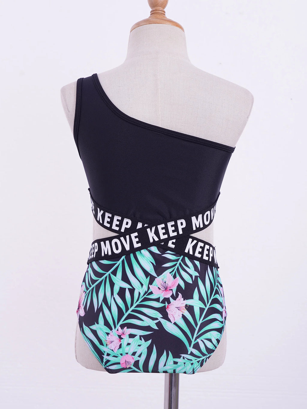 Kids Girls Hollow Out One-piece Swimwear