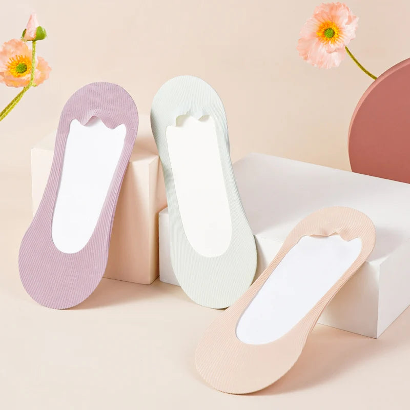 4 Pairs Women Summer Thin Sock