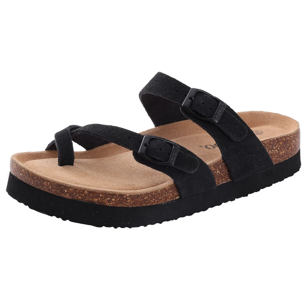Comwarm Fashion Women's Suede Mules Slippers