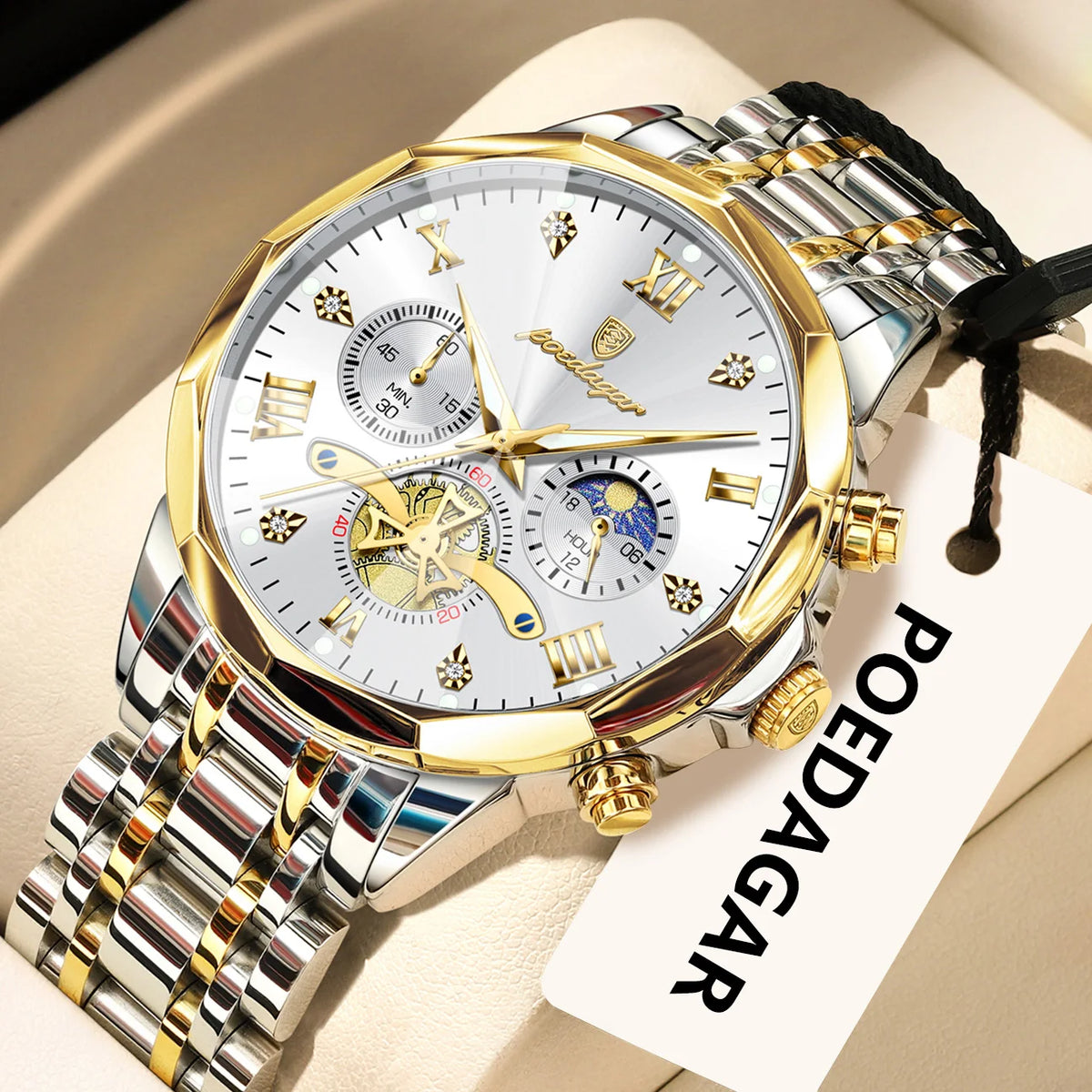 POEDAGAR Original Luxury Men's Watch