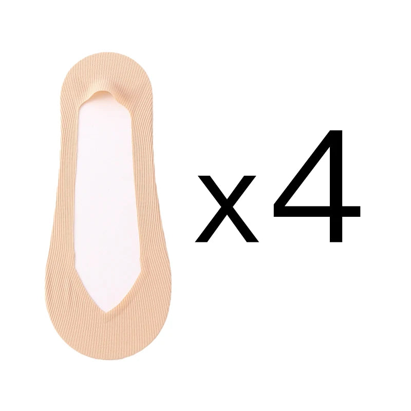 4 Pairs Women Summer Thin Sock