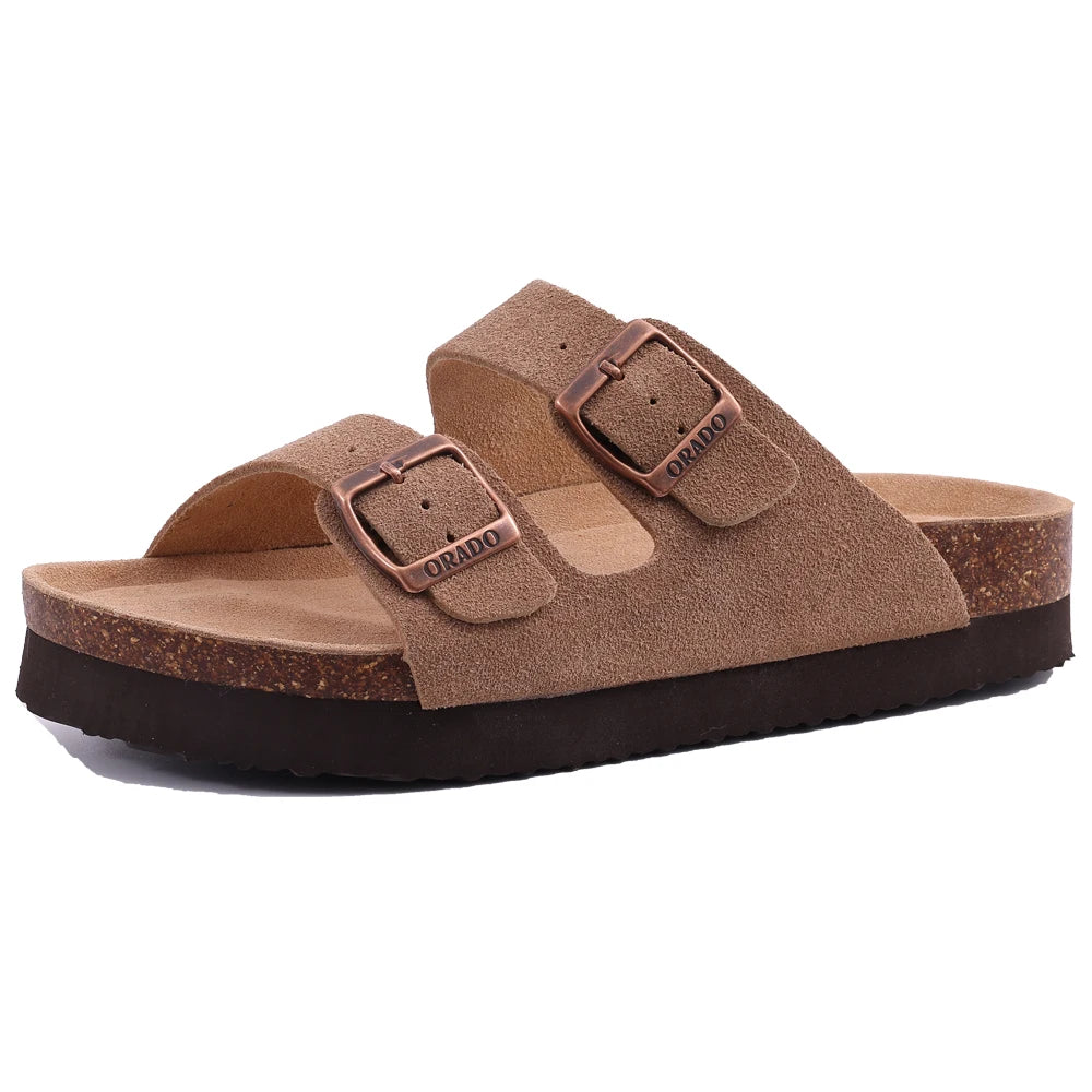 Comwarm Fashion Women's Suede Mules Slippers