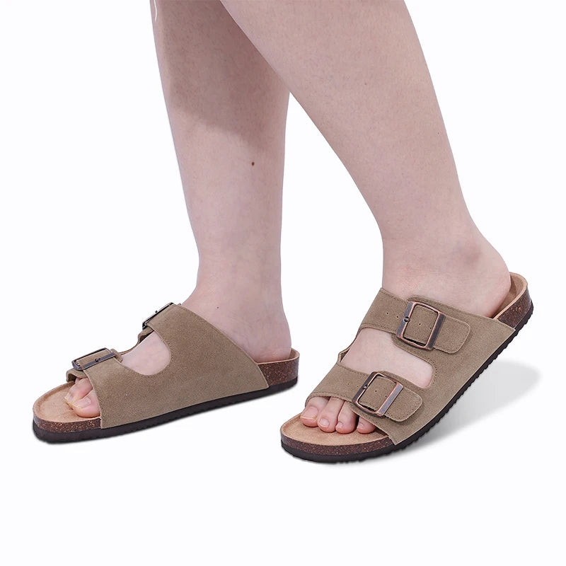 Comwarm Fashion Women's Suede Mules Slippers