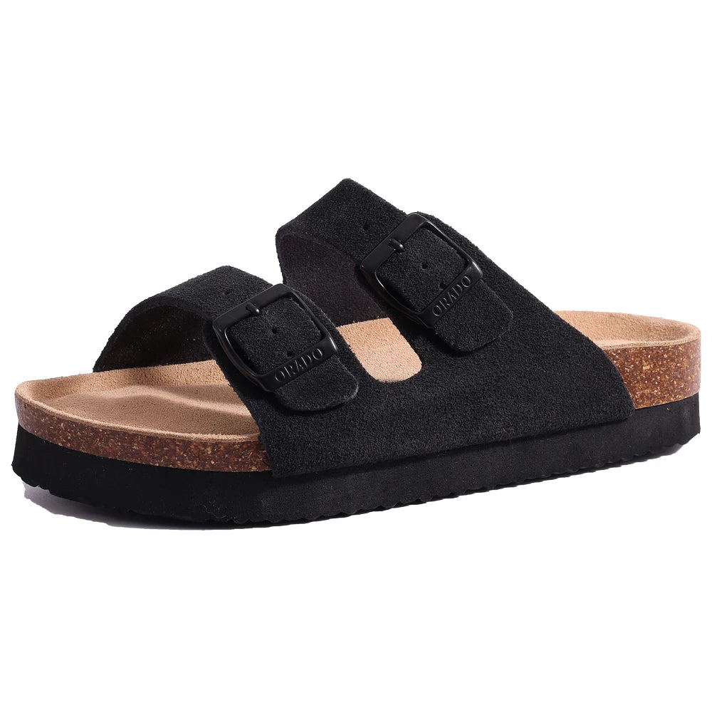 Comwarm Fashion Women's Suede Mules Slippers