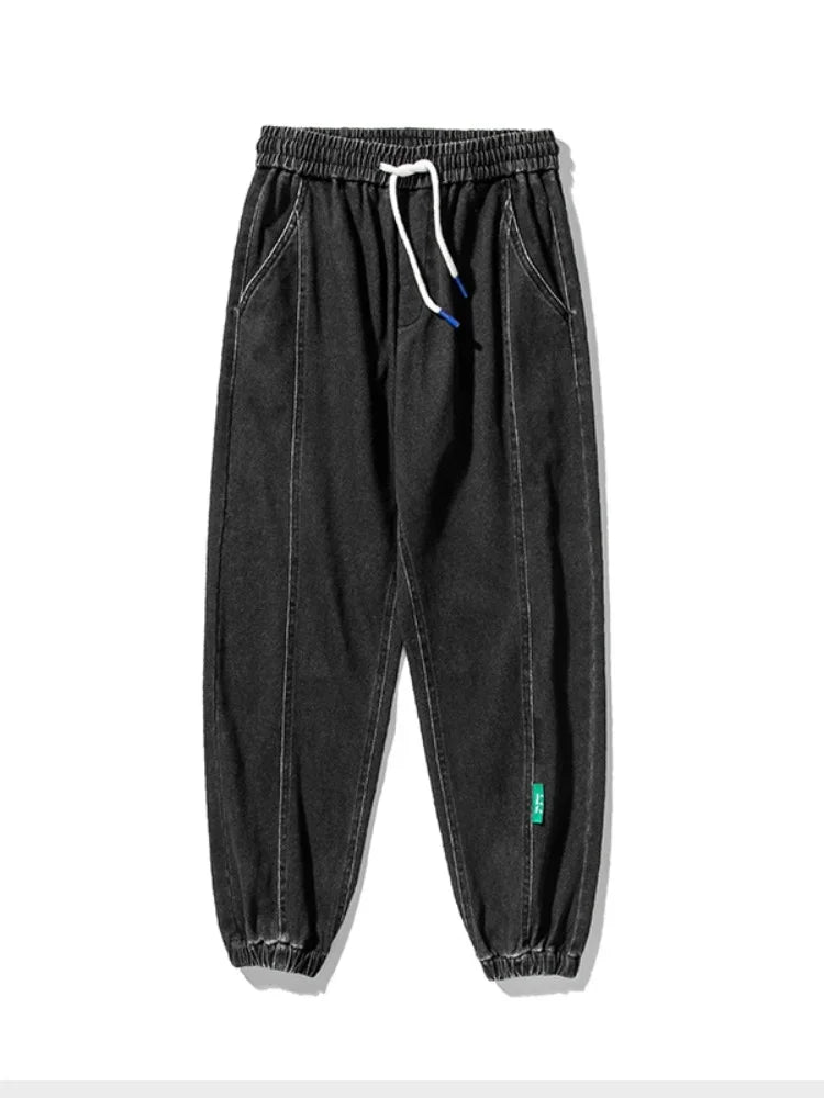 Spring Summer Black Blue Baggy Jeans