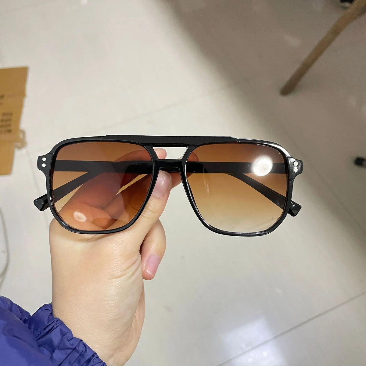 Vintage Men Women Big Sunglasses