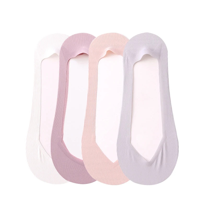 4 Pairs Women Summer Thin Sock