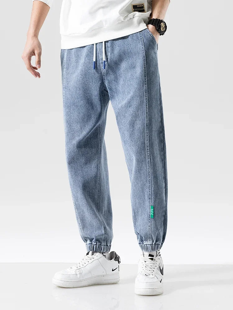 Spring Summer Black Blue Baggy Jeans
