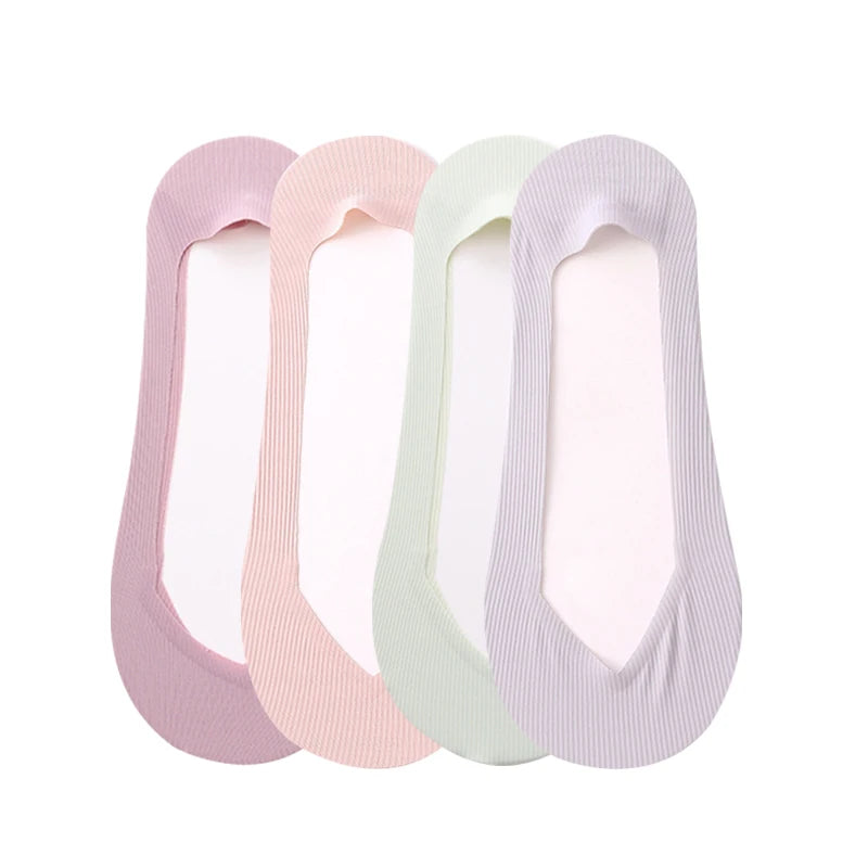 4 Pairs Women Summer Thin Sock
